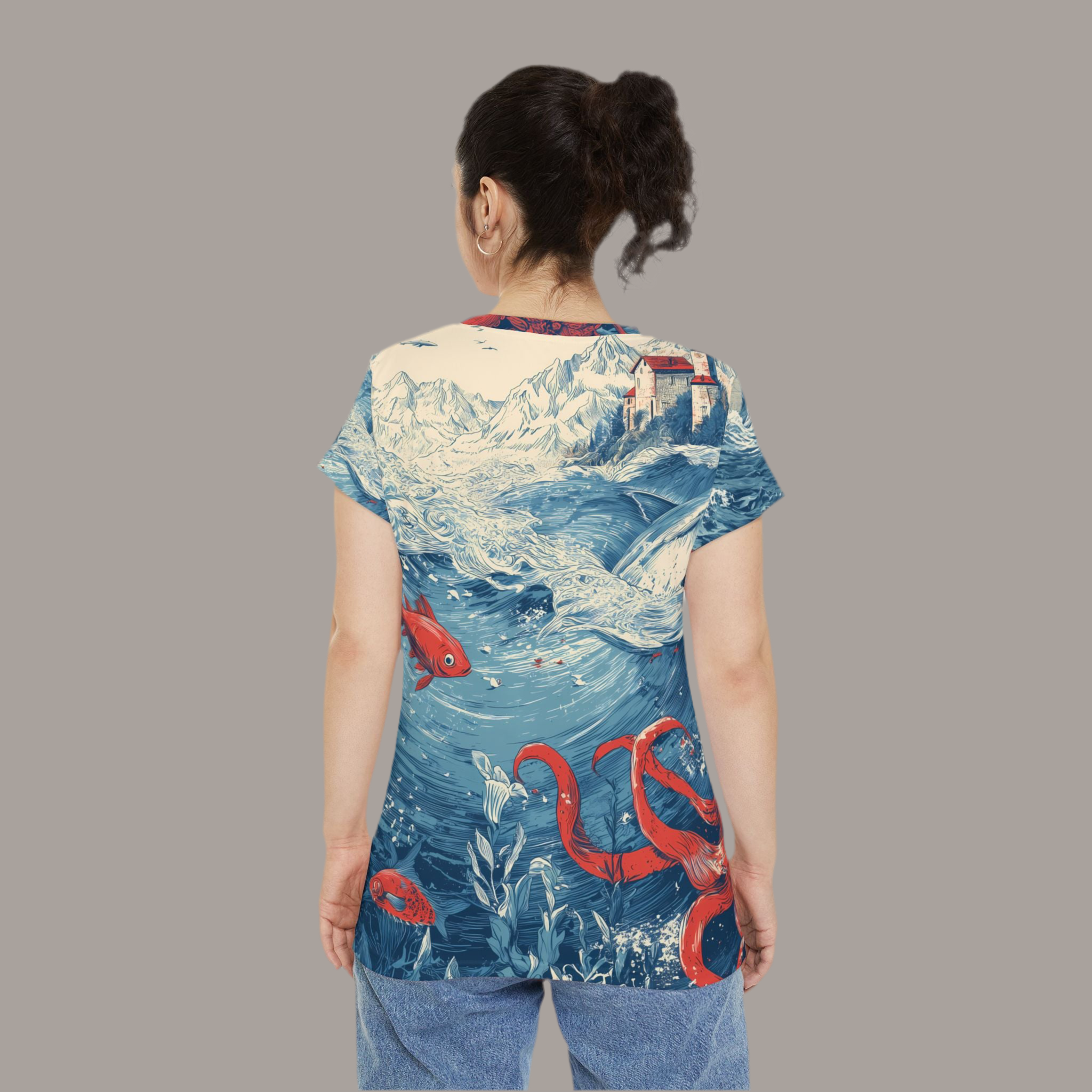 Women's Shirt "Kingdom beneath the Waves" - Opal Depths No. 26