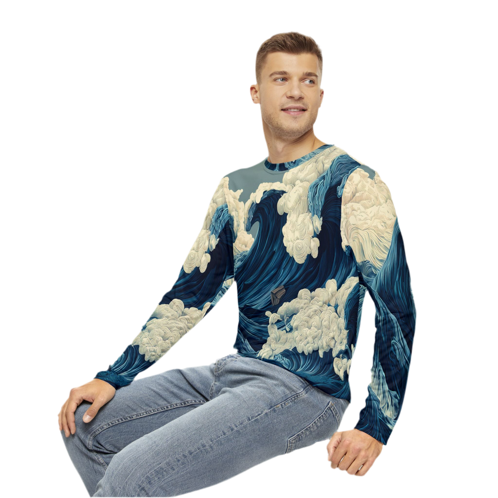 Maison Verne Männer Long Sleeve Shirt - Opal Depths No. 38