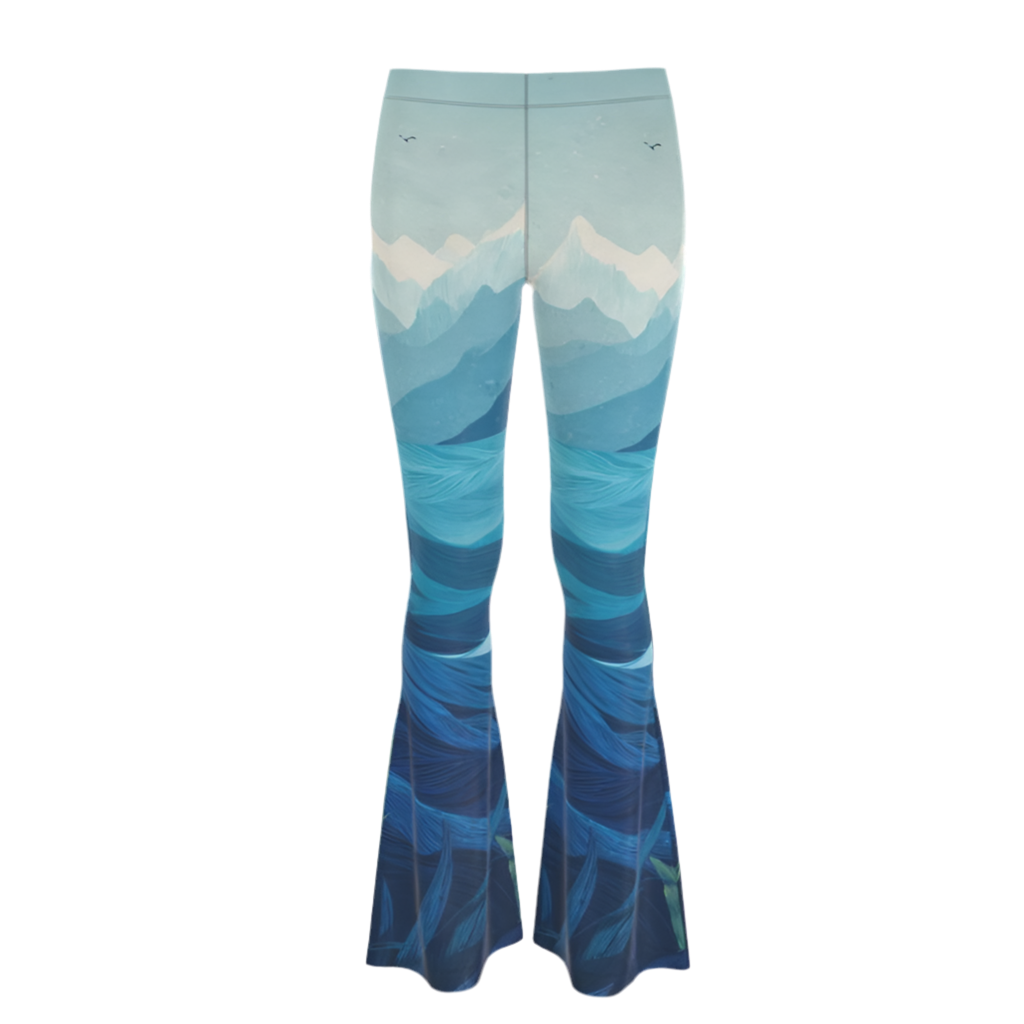 MV Couture Signature High Waisted Flare Leggings