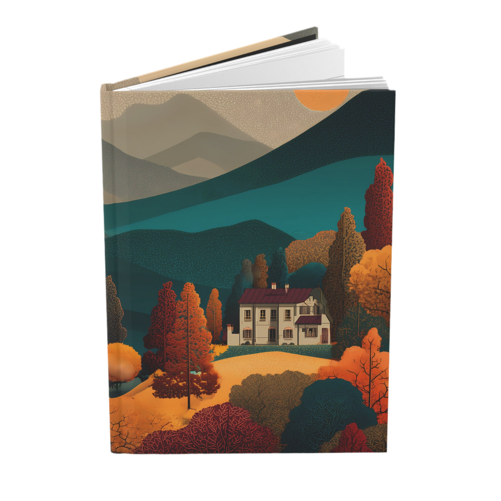 Maison Verne Hardcover Journal "Twilight over Golden Hills" - Golden Autumn No. 20