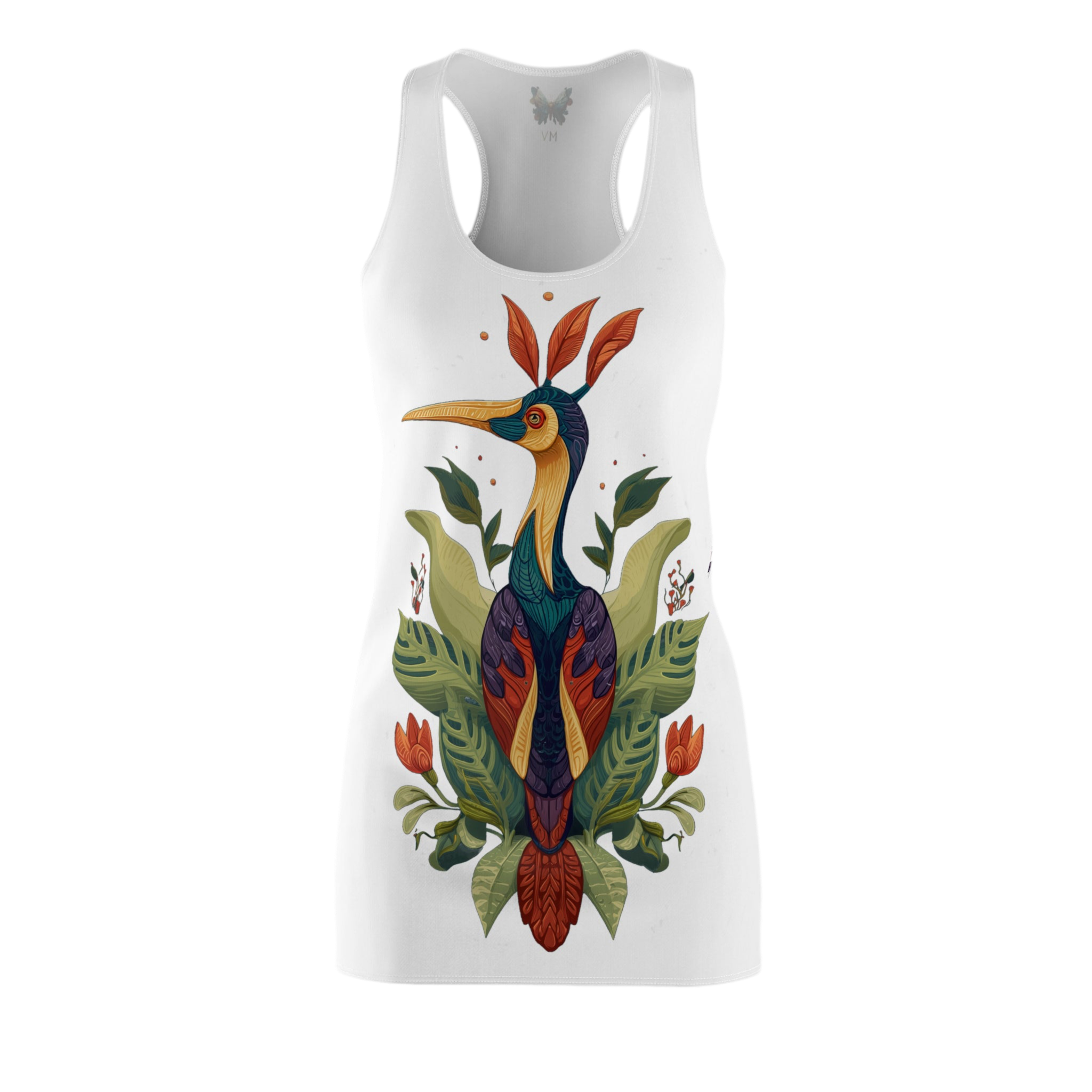 Beach Dress "Scarlet Canopy"
