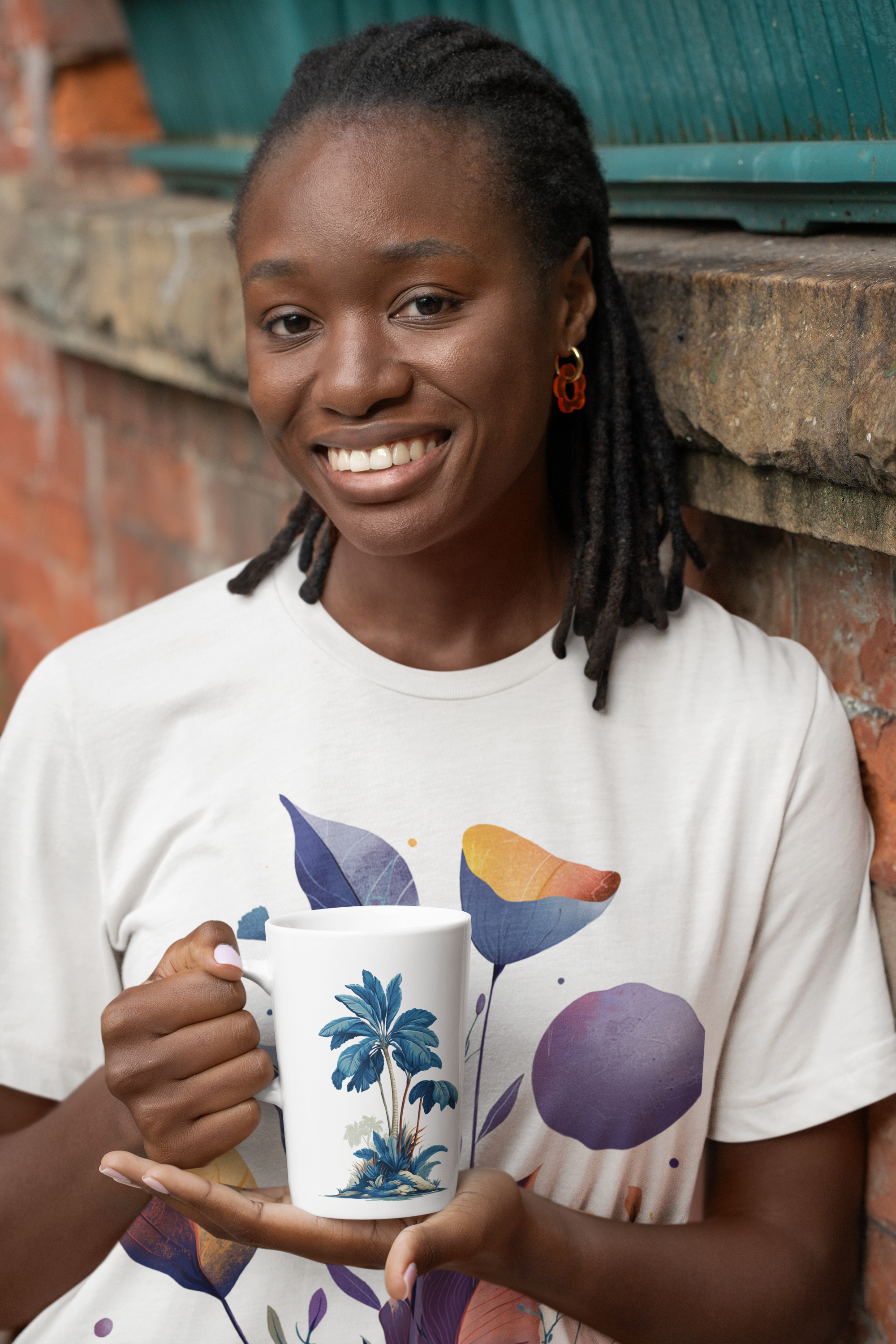 Damen T-shirt "Celestial Bloom" - Cosmic Botanicals No. 30 (weiß)
