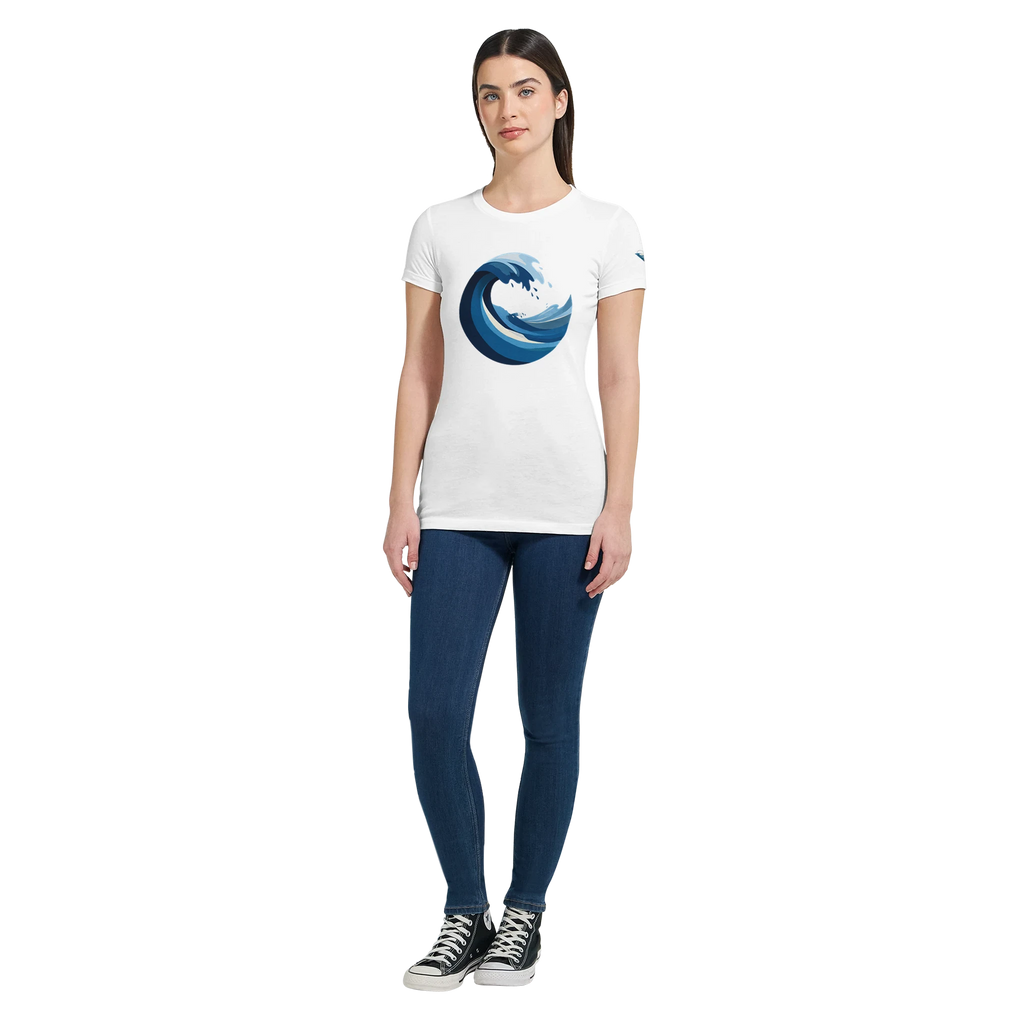 Women's T-shirt “Blue Wave” - Opal Depths No. 19 (EU)