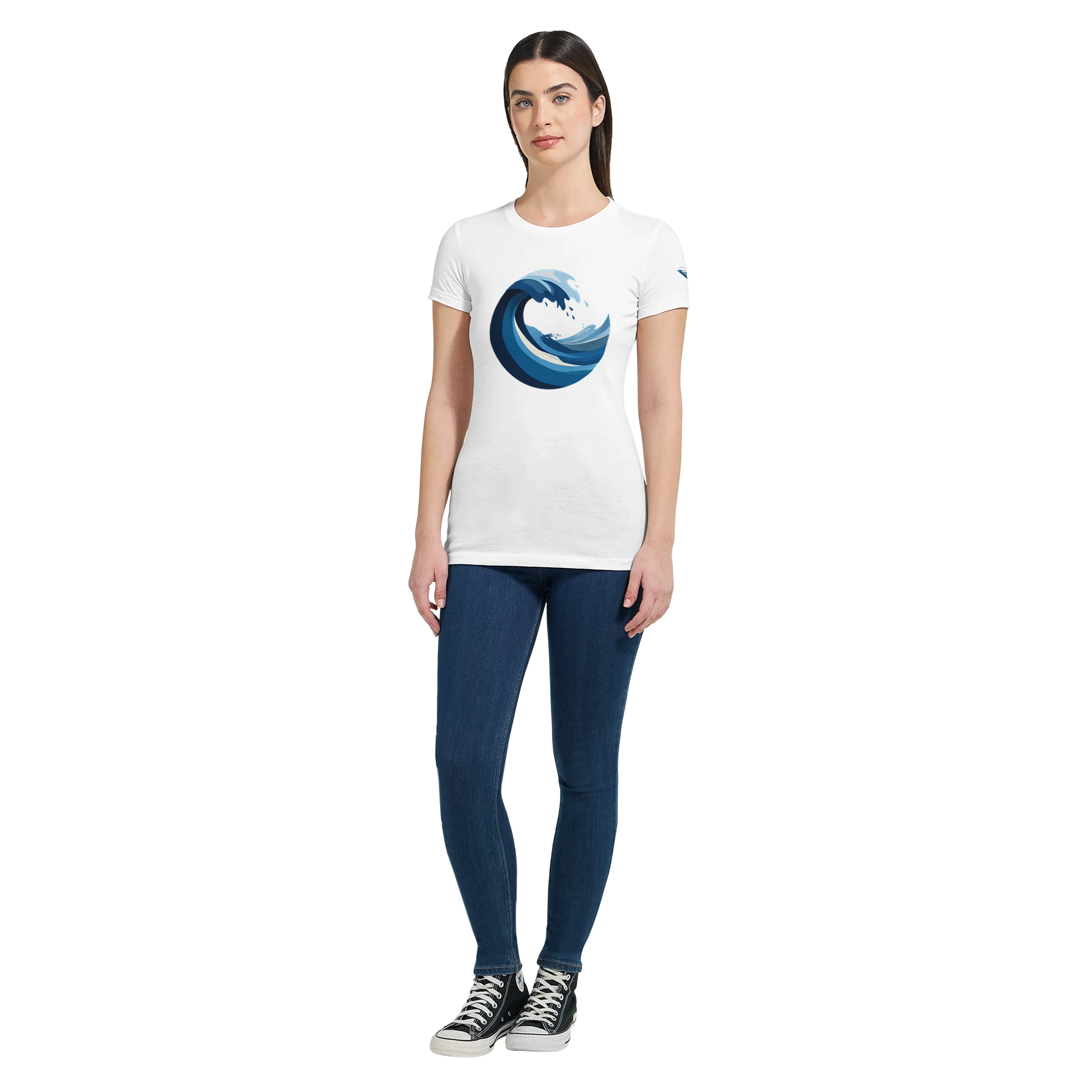 Women's T-shirt “Blue Wave” - Opal Depths No. 19 (EU)