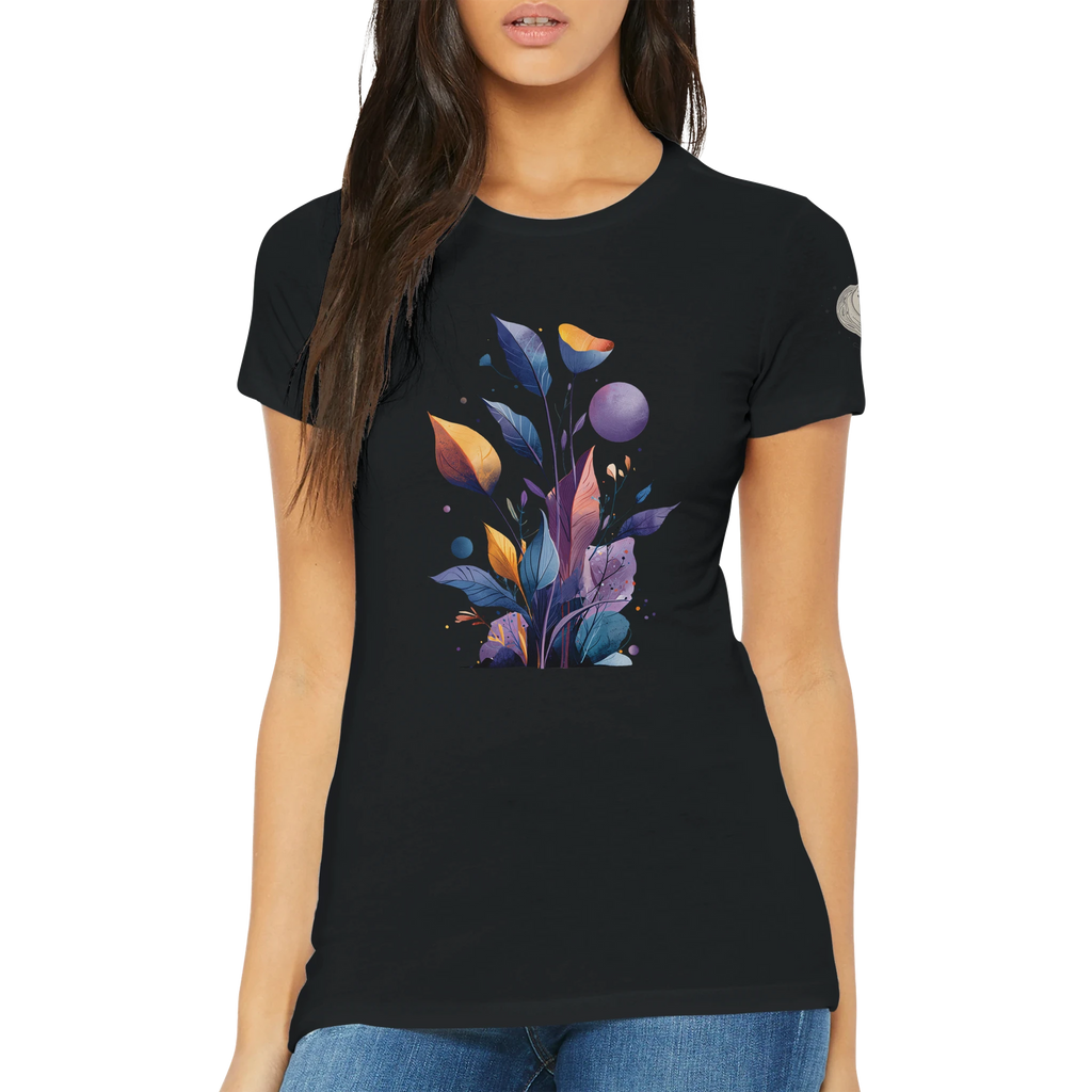 Dames T-shirt "Celestial Bloom" - Cosmic Botanicals nr. 30 (EU)