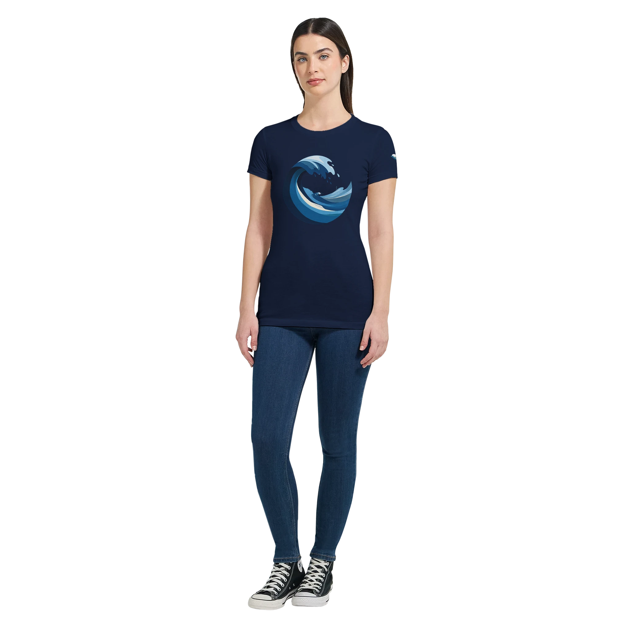 Women's T-shirt “Blue Wave” - Opal Depths No. 19 (EU)