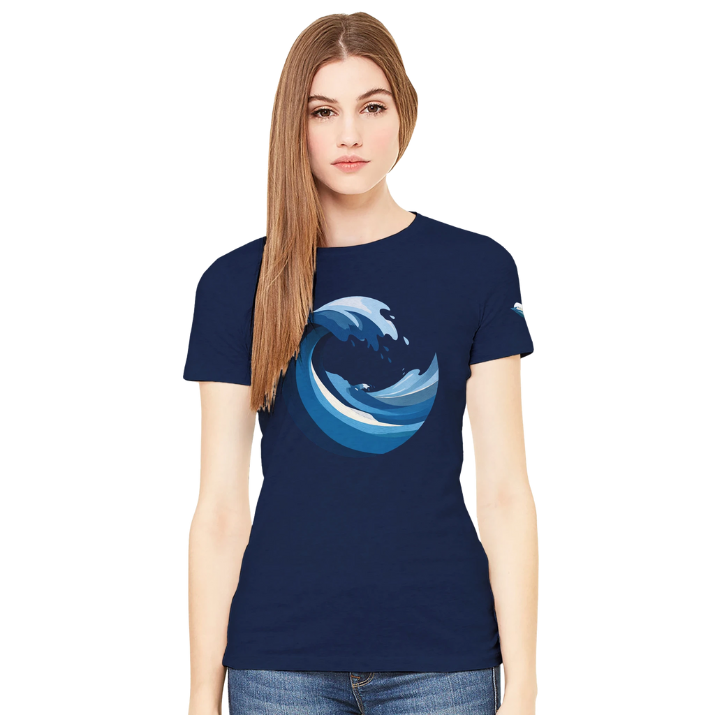 Women's T-shirt “Blue Wave” - Opal Depths No. 19 (EU)