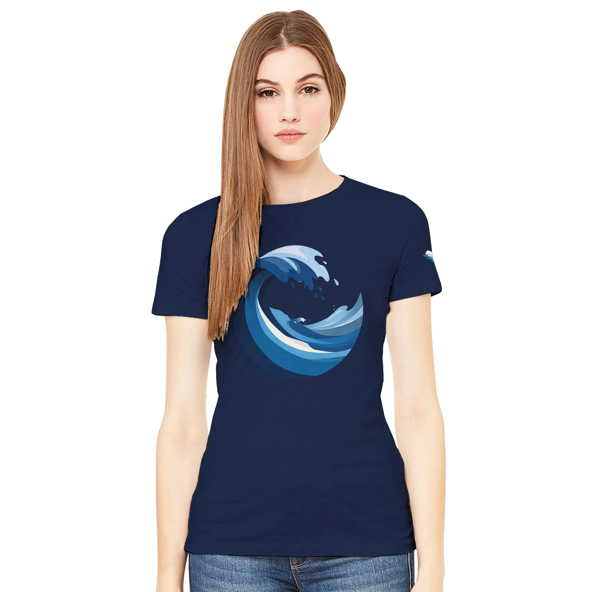 Women's T-shirt “Blue Wave” - Opal Depths No. 19 (EU)
