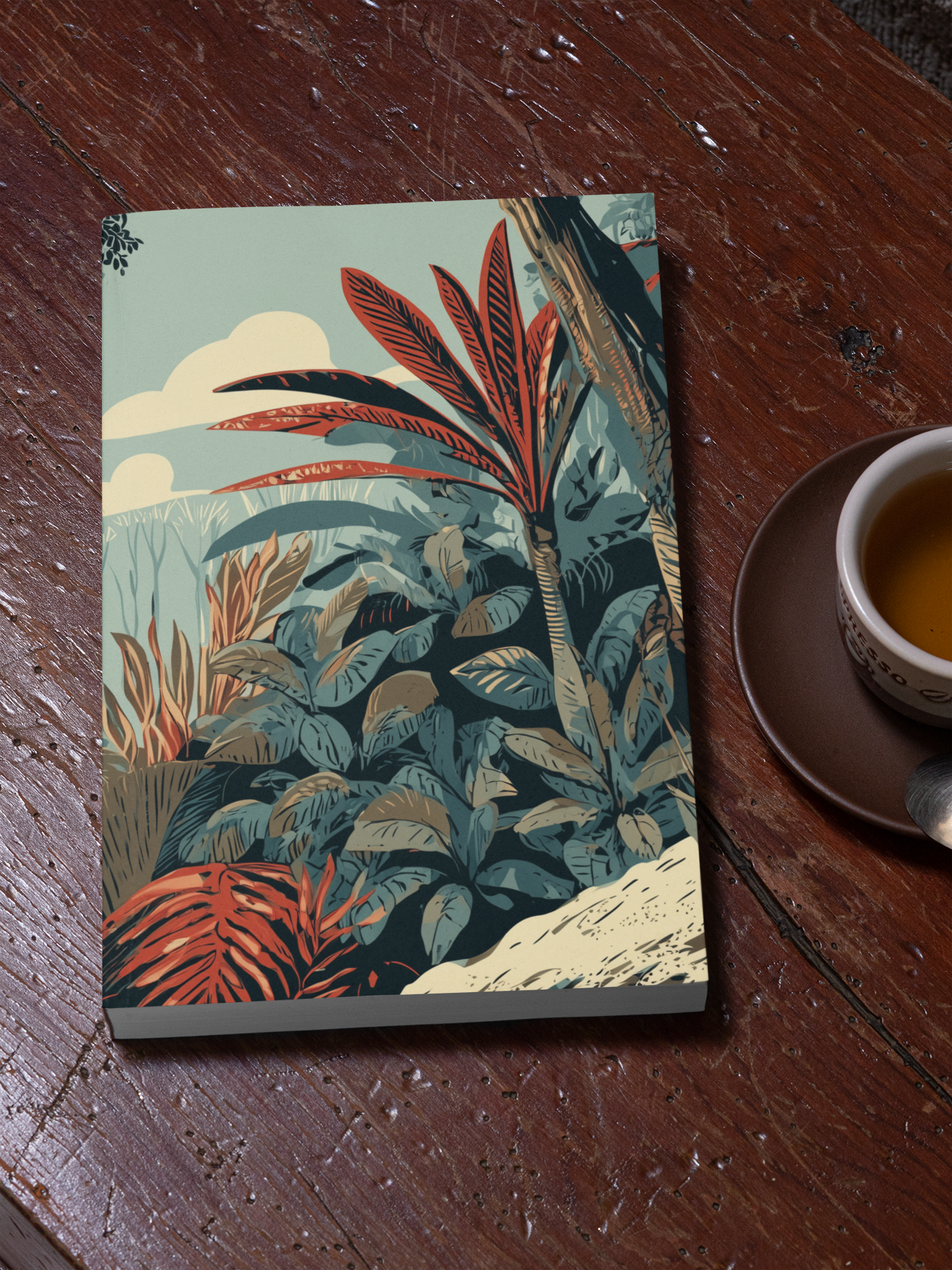 Hardcover Journal "Crimson Canopy" - Wilderness Whisper No. 67